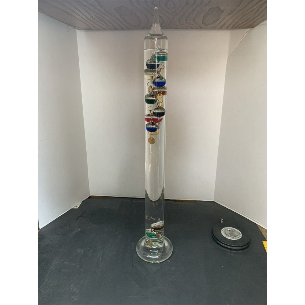 Giant 24" Tall Galileo Thermometer Freestanding Made in Germany